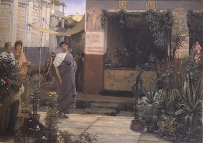 Alma-Tadema, Sir Lawrence The Flower Market (mk23) Germany oil painting art